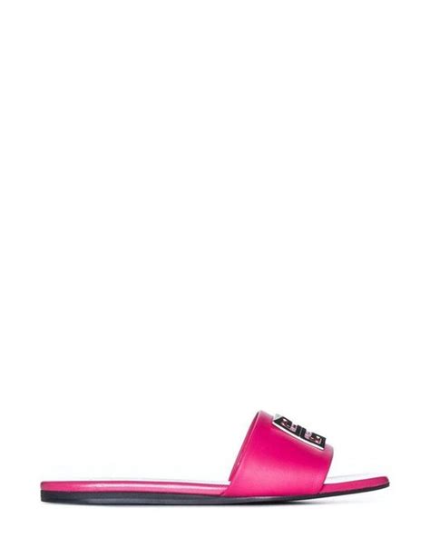 pink givenchy sandals|givenchy 4g flat sandals.